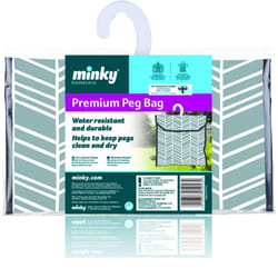 Minky Premium Geometric Linear Peg Bag