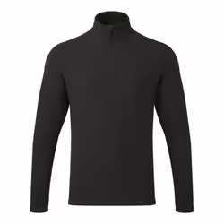 Premier Unisex Adult Recyclight Quarter Zip Fleece Top - XXL, Black