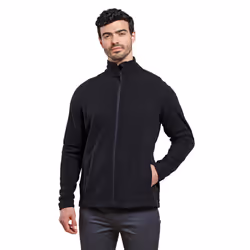 Premier Mens Recyclight Microfleece Full Zip Jacket - XXL, Black