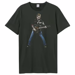 Amplified Mens Stripped Back George Michael T-Shirt - 3XL, Charcoal