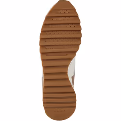 Geox Womens/Ladies Tabelya Leather Trainers - 7 UK, Nude/White