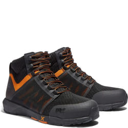 Timberland Pro Mens Radius Non Marking Ankle Boots - 9 UK, Black/Orange