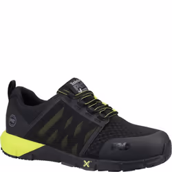 Timberland Mens Radius Work Trainers - 7 UK, Black/Hi Vis Yellow