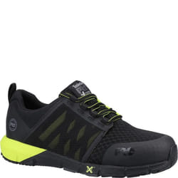 Timberland Mens Radius Work Trainers - 7 UK, Black/Hi Vis Yellow