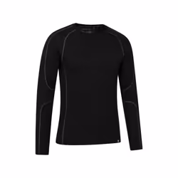 Mountain Warehouse Mens Asgard Merino Wool Base Layer Set - 4XL, Black