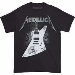 Metallica Unisex Adult Papa Het Guitar T-Shirt - XXL, Black