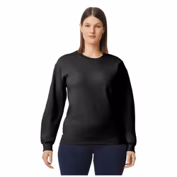 Gildan Mens Softstyle Midweight Sweatshirt - XL, Black