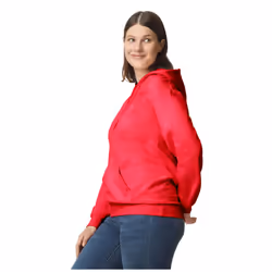 Gildan Unisex Softstyle Midweight Hoodie - L, Red