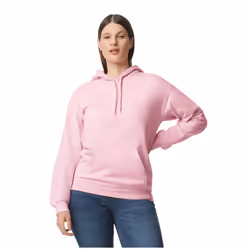 Gildan Unisex Softstyle Midweight Hoodie - XXL, Light Pink