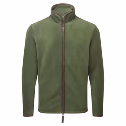 Premier Mens Artisan Fleece Jacket - L, Moss Green/Brown