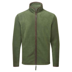 Premier Mens Artisan Fleece Jacket - L, Moss Green/Brown