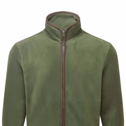 Premier Mens Artisan Fleece Jacket - L, Moss Green/Brown