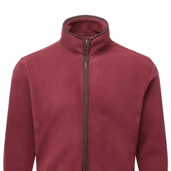 Premier Mens Artisan Fleece Jacket - 3XL, Burgundy/Brown