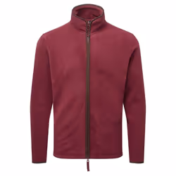 Premier Mens Artisan Fleece Jacket - XL, Burgundy/Brown