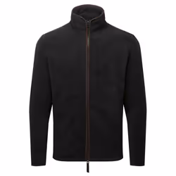 Premier Mens Artisan Fleece Jacket - XXL, Black/Brown