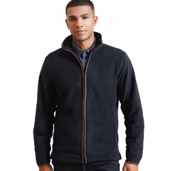 Premier Mens Artisan Fleece Jacket - XXL, Black/Brown