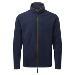 Premier Mens Artisan Fleece Jacket - 3XL, Navy/Brown