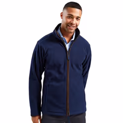 Premier Mens Artisan Fleece Jacket - 3XL, Navy/Brown