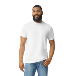 Gildan Mens Softstyle CVC T-Shirt - M, White