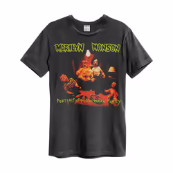 Amplified Unisex Adult Portrait of an American Family Marilyn Manson T-Shirt