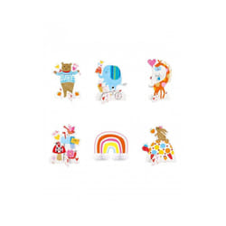 Unique Party Zoo Baby Shower Table Decoration (Pack of 6)