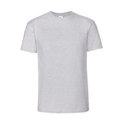 Fruit of the Loom Mens Iconic 195 Premium Ringspun Cotton T-Shirt - XXL, Heather Grey