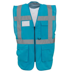 Yoko Unisex Adult Executive Hi-Vis Waistcoat - S, Sapphire Blue