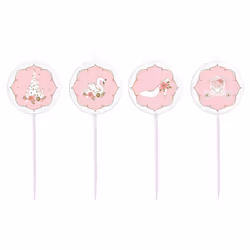 Amscan Princess For A Day Mini Birthday Pick Candles (Pack of 4)