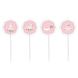 Amscan Princess For A Day Mini Birthday Pick Candles (Pack of 4)