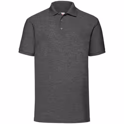 Fruit of the Loom Mens Pique Polo Shirt - S, Dark Heather