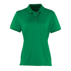 Premier Womens/Ladies Coolchecker Pique Polo Shirt - 16 UK, Kelly Green