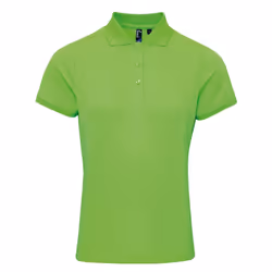 Premier Womens/Ladies Coolchecker Pique Polo Shirt - 10 UK, Neon Green