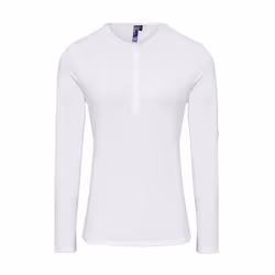 Premier Womens/Ladies Long John Plain Roll Sleeve T-Shirt - 16 UK, White