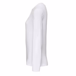 Premier Womens/Ladies Long John Plain Roll Sleeve T-Shirt - 16 UK, White