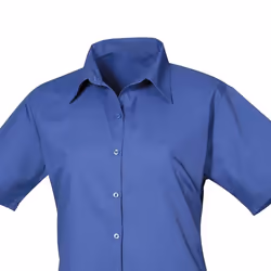 Premier Womens/Ladies Poplin Short-Sleeved Blouse - 28 UK, Royal Blue
