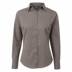 Premier Womens/Ladies Long-Sleeved Shirt - 28 UK, Dark Grey