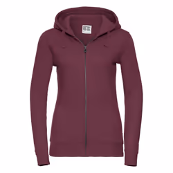 Russell Womens/Ladies Authentic Full Zip Hoodie - M, Burgundy