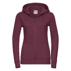 Russell Womens/Ladies Authentic Full Zip Hoodie - M, Burgundy