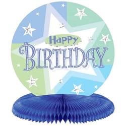 Amscan Honeycomb Shimmer Happy Birthday Party Centrepiece
