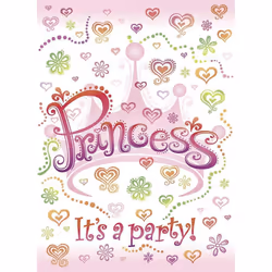 Unique Party Princess Diva Invitations (Pack of 8)