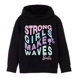 Barbie Girls Strong Girls Make Waves Hoodie - 9-10 Years, Black