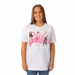 Barbie Womens/Ladies Dolls Logo T-Shirt - 3XL, White