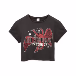 Amplified Womens/Ladies Icarus US 77 Tour Led Zeppelin Crop Top
