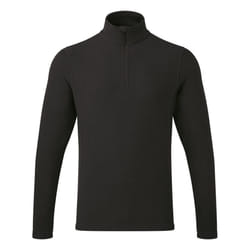 Premier Unisex Adult Recyclight Quarter Zip Fleece - 3XL, Black