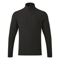 Premier Unisex Adult Recyclight Quarter Zip Fleece - XS, Black