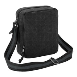 Quadra Vintage Canvas Mini Crossbody Bag - One Size, Vintage Black