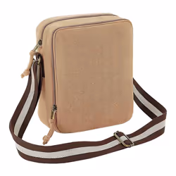 Quadra Vintage Canvas Mini Crossbody Bag - One Size, Sahara