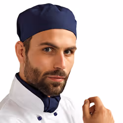 Premier Denim Chef Skull Cap - One Size, Indigo Denim