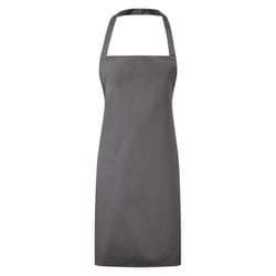 Premier Unisex Adult Premier Essential Full Apron - One Size, Dark Grey