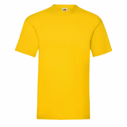 Fruit of the Loom Mens Valueweight T-Shirt - 3XL, Yellow